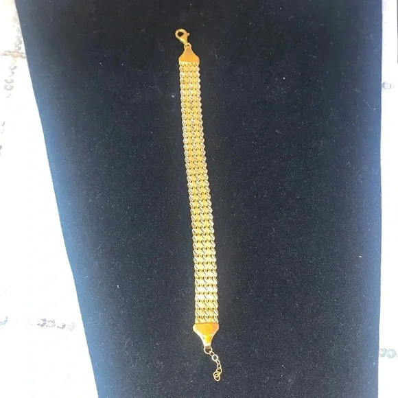 Rare find bracelet 750 Italy gold 18 karat gold double face 16 grams - Picture 2 of 5